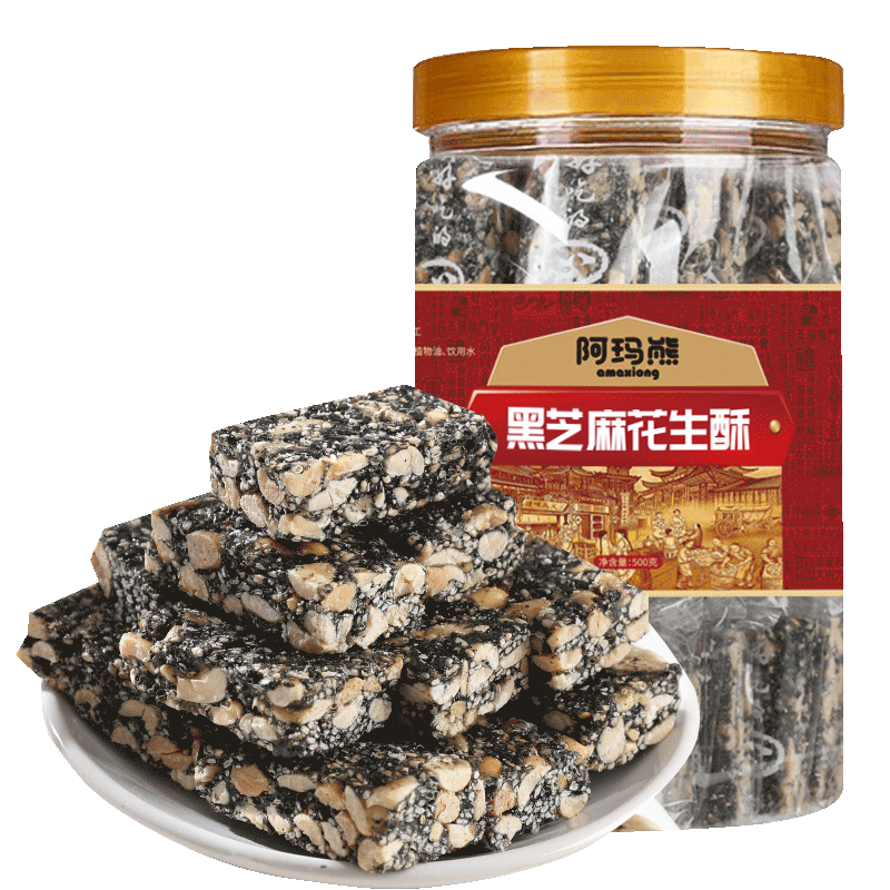 PLUS会员: 阿玛熊 黑芝麻糖 500g/罐 15.58元（需试用）