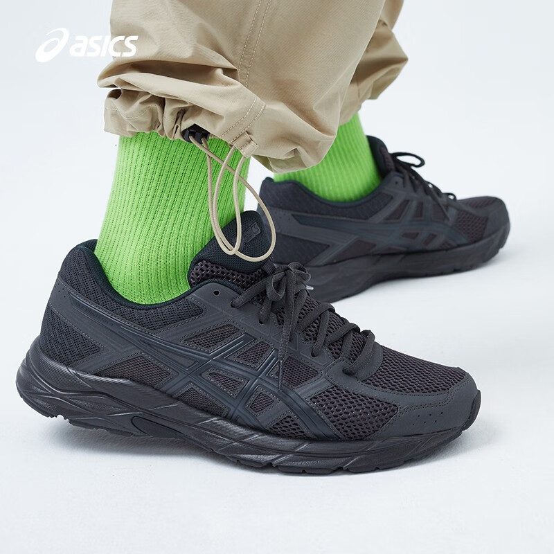 再降价、PLUS会员：ASICS 亚瑟士 GEL-CONTEND 4 男子跑鞋 T8D4Q-020 黑色 42.5 289.62元 