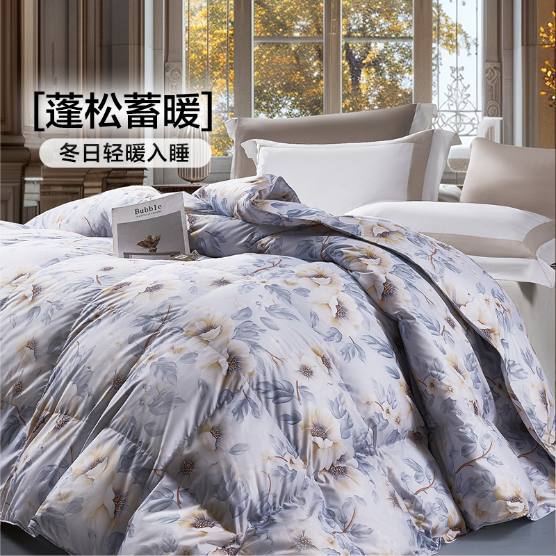 88VIP：FUANNA 富安娜 米菲尔系列 轻潮超柔鹅绒四季被 绿色 230*229cm 277.55元（