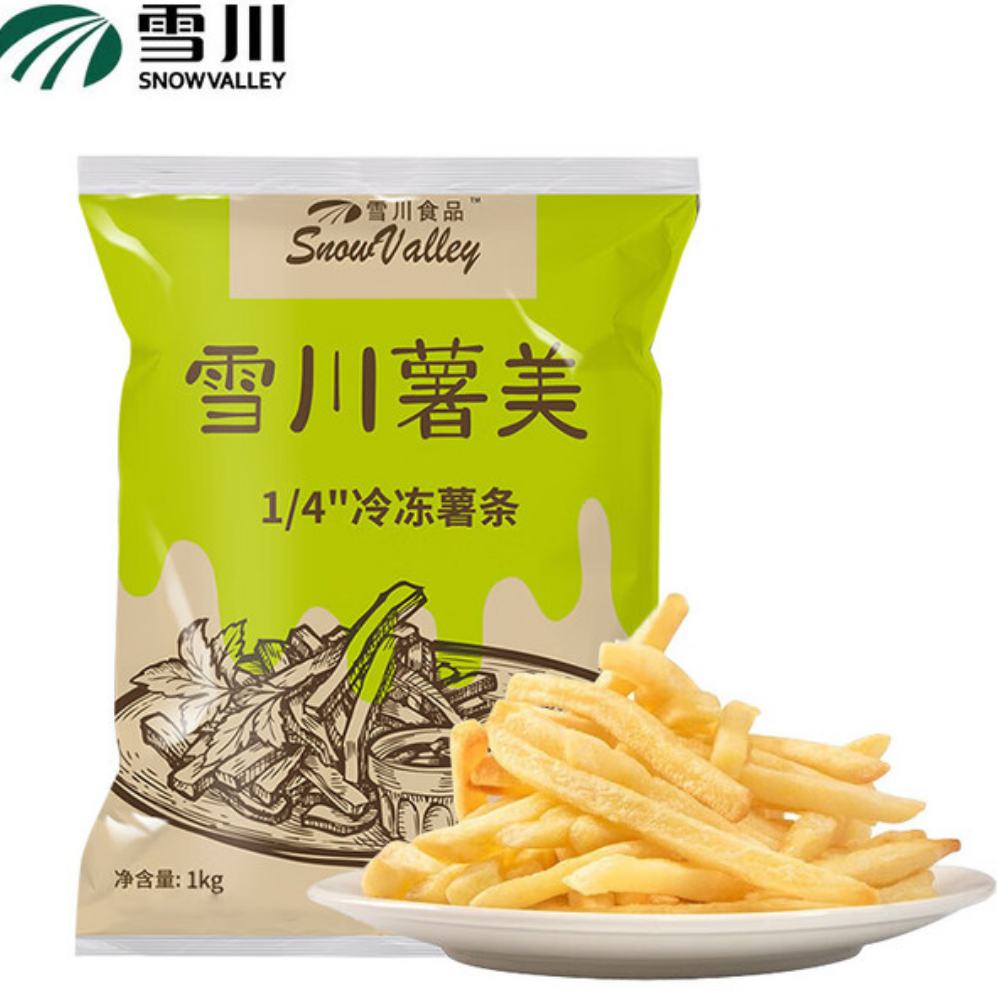 PLUS会员：Snow Valley 雪川食品 薯美细薯 原味 1kg*2袋 29.6元（需领券）