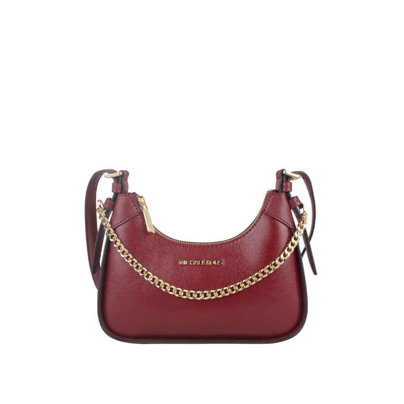 MICHAEL KORS 女包Wilma小号手提单肩包腋下包 酒红色35H3G3WC5L DARK CHERRY 490元（需