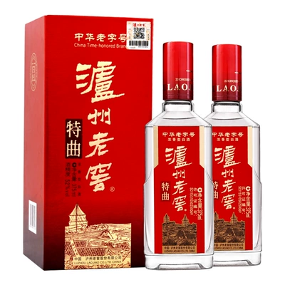 88VIP：LUZHOULAOJIAO 泸州老窖 特曲 第十代 52﹪vol 浓香型白酒 375ml*2瓶 双支装 35