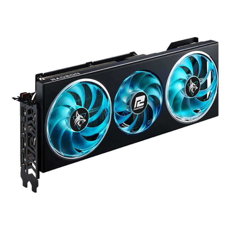 再降价、双11狂欢：PowerColor 撼讯 AMD RADEON RX 7800XT 16GB 暗黑犬 游戏电竞显卡 3