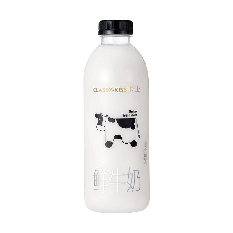 卡士 鲜牛奶 755ml 11.75元（需买5件，需用券）