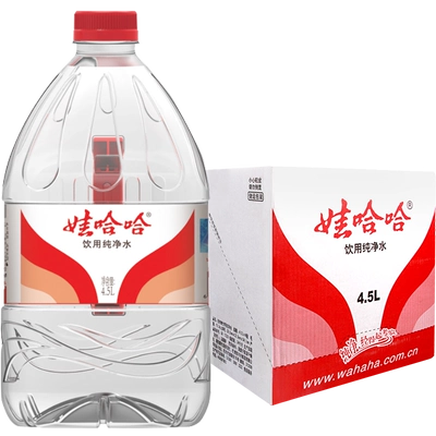 娃哈哈饮用纯净水 5.5L×4桶 箱装 29.78元+1.96元淘金币