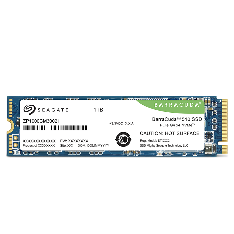 SEAGATE 希捷 酷鱼510 NVMe M.2 固态硬盘 1TB ( PCIe4.0×4) 375元（双重优惠）