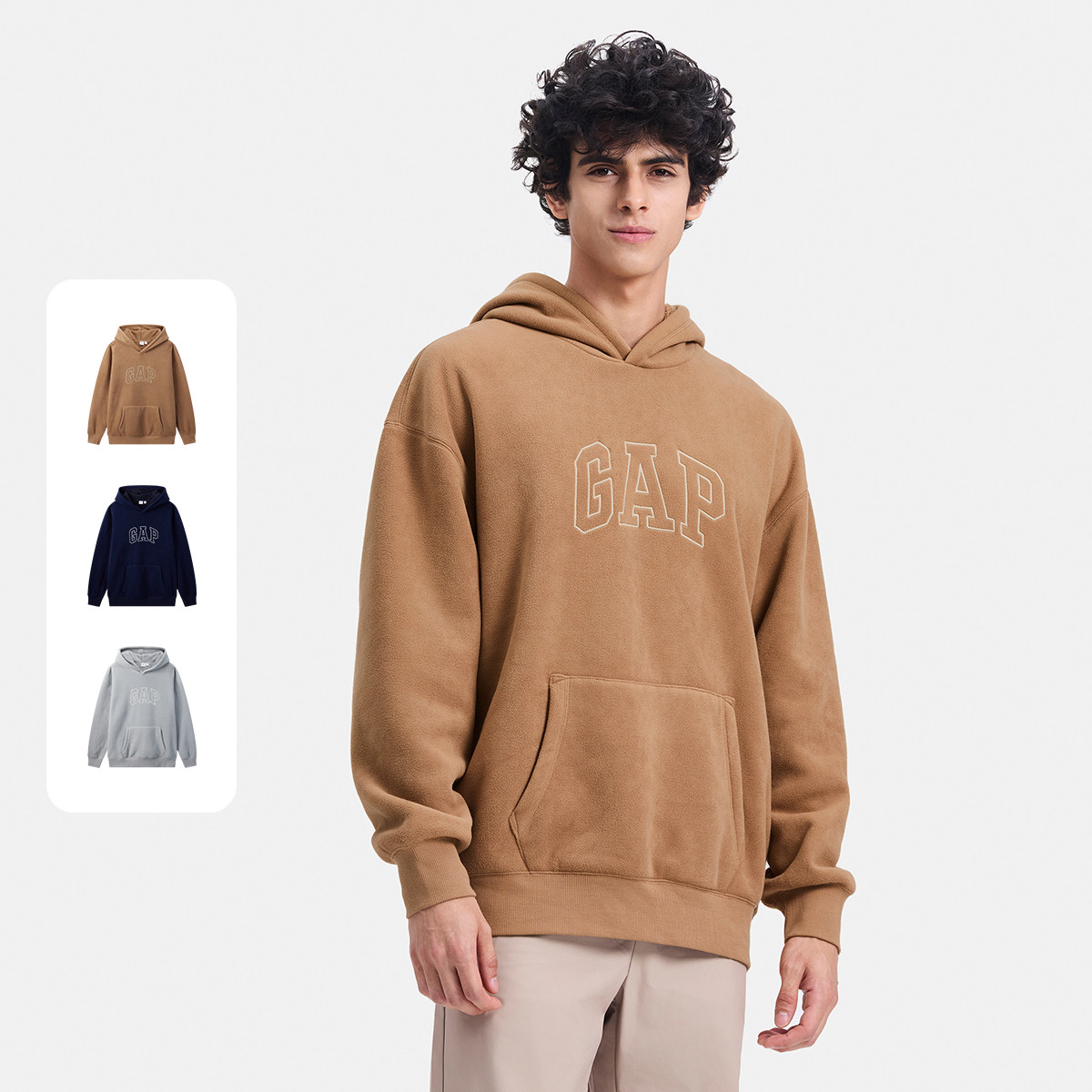 Gap 盖璞 男女同款加绒连帽卫衣 658849 ￥149