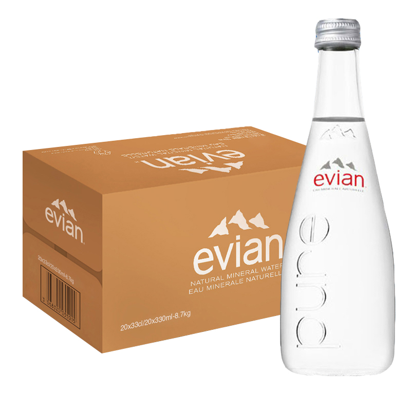 evian 依云 天然矿泉水 330ml 113.9元（需用券）