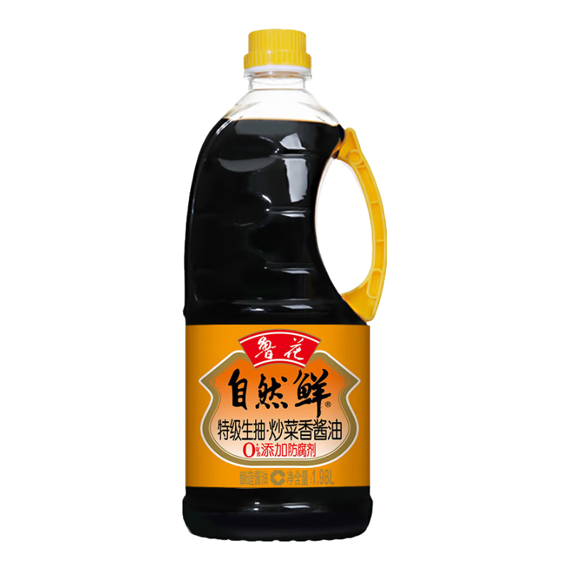 鲁花 自然鲜炒菜香酱油 1.98L 14.25元（3-2元券后12.25）