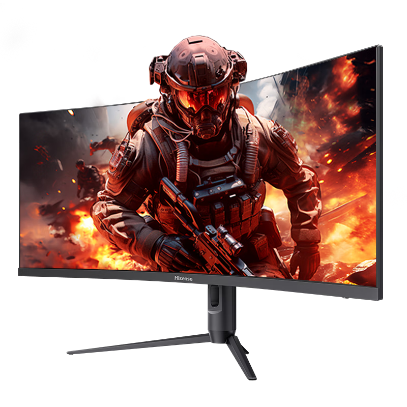 双11狂欢、再降价、PLUS会员: 海信34英寸 25款 180Hz 1000R黄金曲率 HDR400 21:9 34G6K