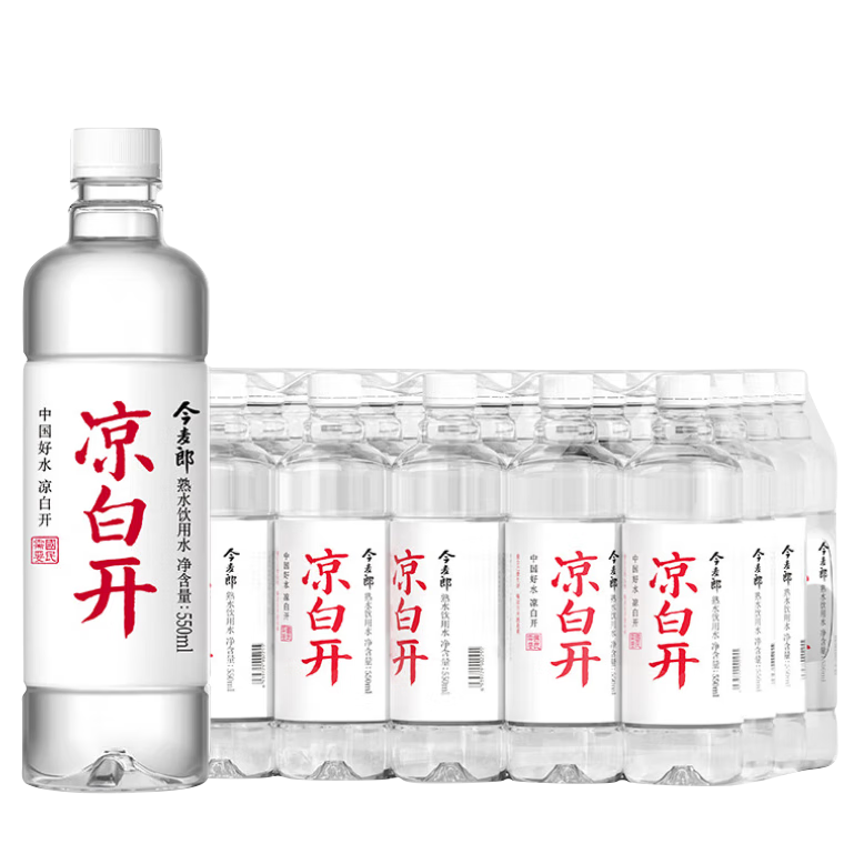 plus会员、需首购:今麦郎 凉白开熟水饮用水550ml 24瓶*3件 共72瓶 赠京东汽车