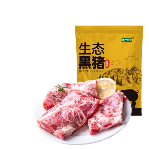 LONG DA 龙大 黑猪梅花肉薄片 400g 99元