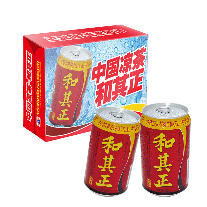 和其正 达利园 和其正 凉茶 草本植物饮料 310ml*24罐 36.91元（需用券）