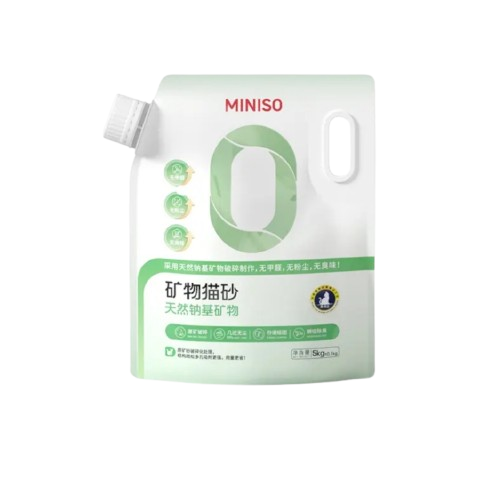 MINISO 名创优品 天然钠基矿物猫砂 5kg 15.42元（需用券）