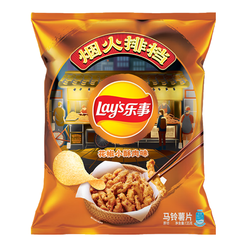 plus会员:乐事（Lays）薯片 花椒小酥肉味 135克 *14件 82.2元（合5.87元/件）