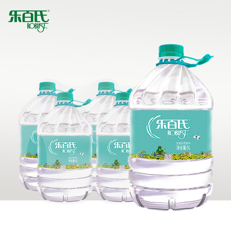 Robust 乐百氏 饮用水 天然泉水5L*8 上海地区年前正常配送 39.9元（需用券）