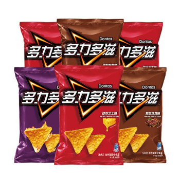 Doritos 多力多滋 零食 休闲食品 玉米片3口味 68g*6包 百事食品 29.9元