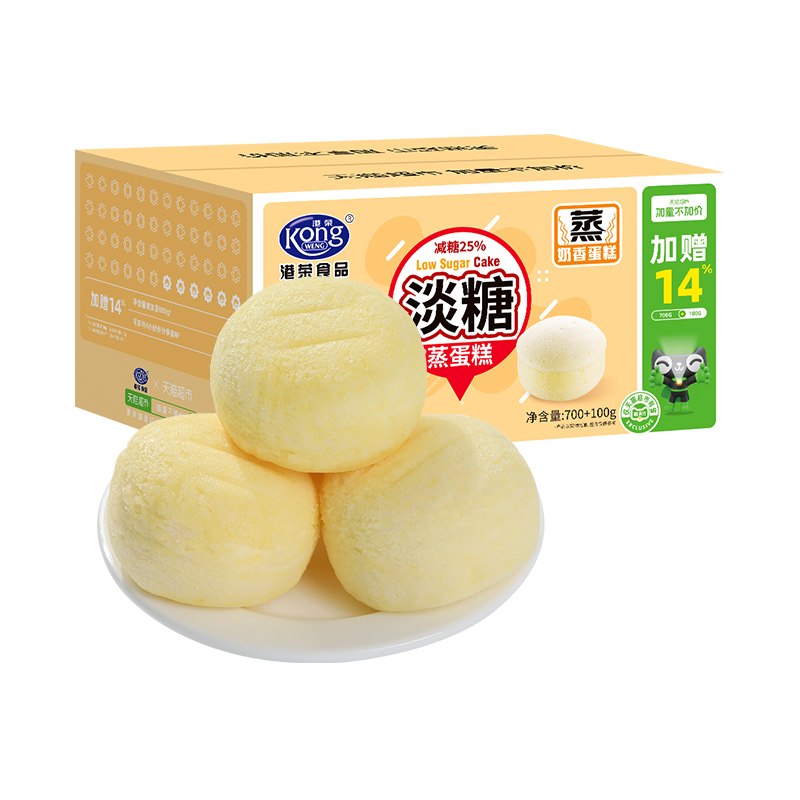 Kong WENG 港荣 淡奶味蒸面包800g 17.74元（需买3件，需用券）