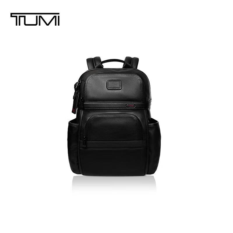 TUMI 途明 男士高端商务牛皮革通勤电脑双肩包 096303207DO 黑色 2792元（需用券