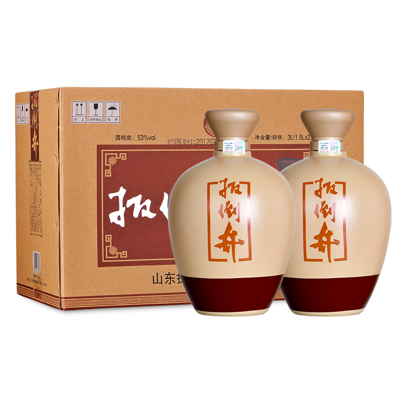 扳倒井 白酒53度扳倒井典藏陈坛1500ml*2坛大容量浓香型白酒 ￥99