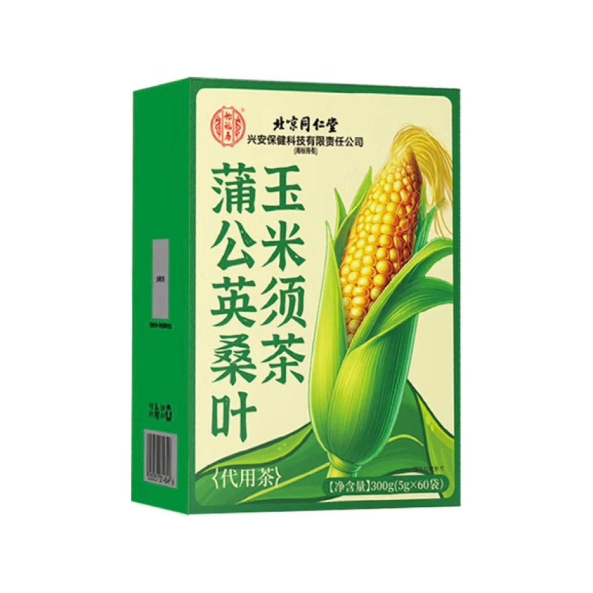 同仁堂（TRT）蒲公英桑叶玉米须茶300g（5g*60袋） 6.41元包邮（需试用）