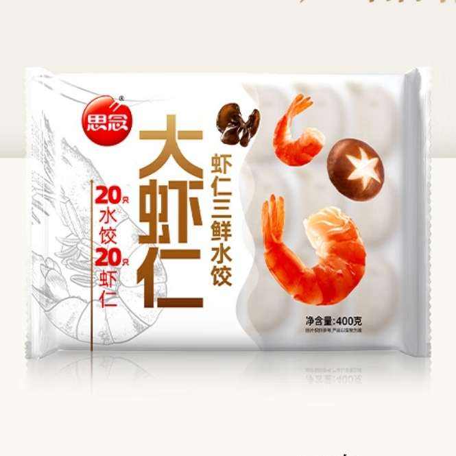 思念 大虾仁/大馅馄饨 400g 任选 × 5件 59.9元包邮（需领券，合11.98元/件）