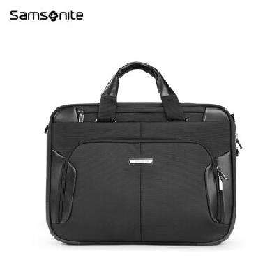 plus会员：Samsonite 新秀丽 商务公文包男 大容量男士电脑手提包公务业务包 18