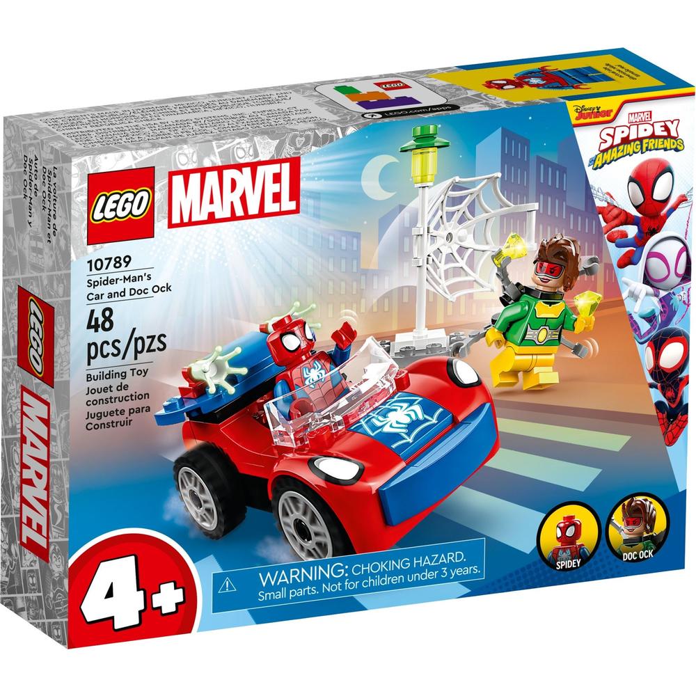 LEGO 乐高 SpiderMan蜘蛛侠系列 10789 蜘蛛侠酷车与章鱼博士 60.25元