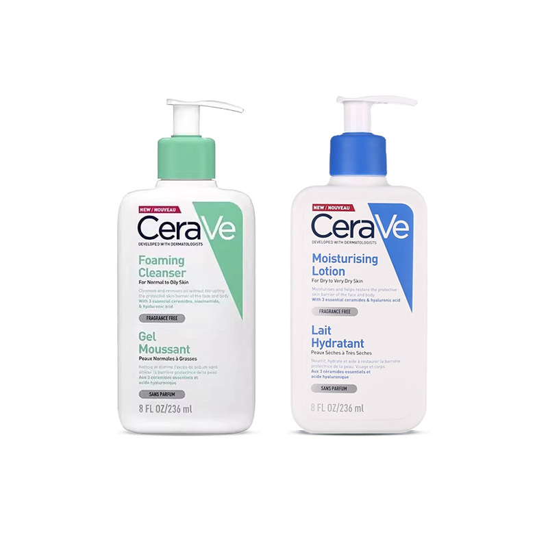 CeraVe 适乐肤 氨基酸洗面奶 236ml+c乳身体乳 236ml 80.24元