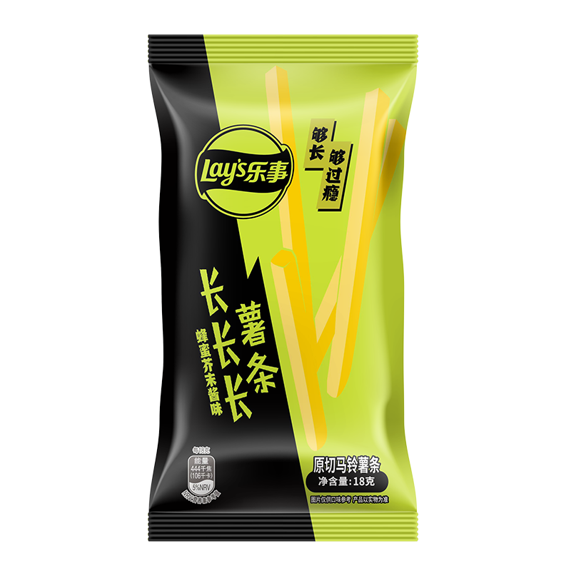 乐事（Lays）长长长薯条 蜂蜜芥末酱味 18克 百事食品 0.1元（需试用）