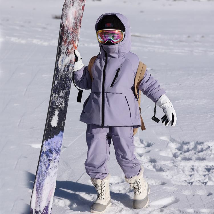 BANDOCIN 半度闲 亲子露营男女童滑雪服套装洋气中大童冬装登山儿童户外保暖