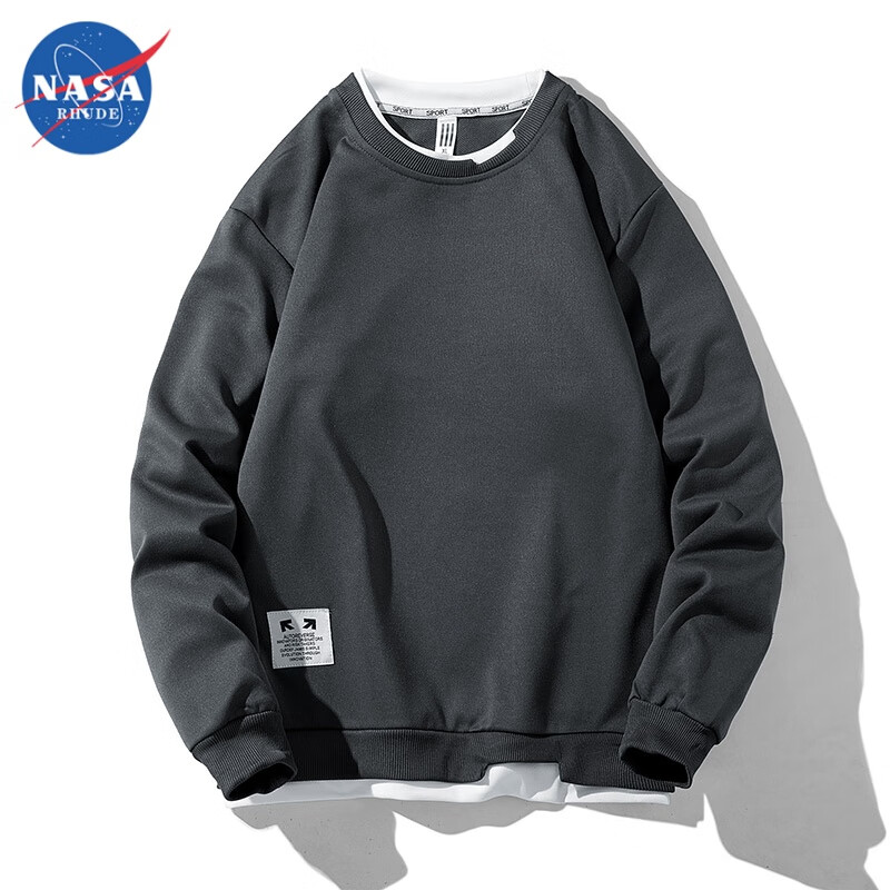 NASA RHUDE 棉盖丝假两件男士长袖 38元（需用券）