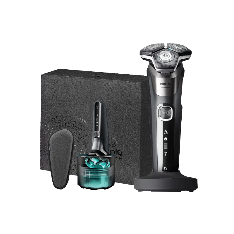 飞利浦 S8850 电动剃须刀 蜂巢8系 三刀头 快充 自动清洗器 鬓角刀 966元