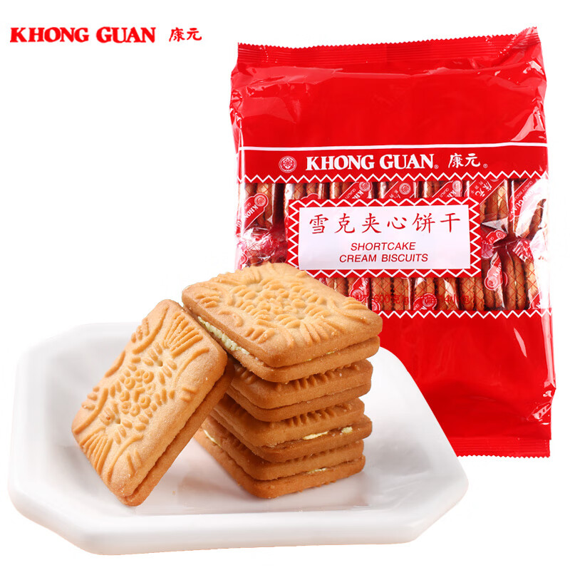 KHONG GUAN 康元 雪克夹心饼干 600g*1袋 23.61元（需用券）