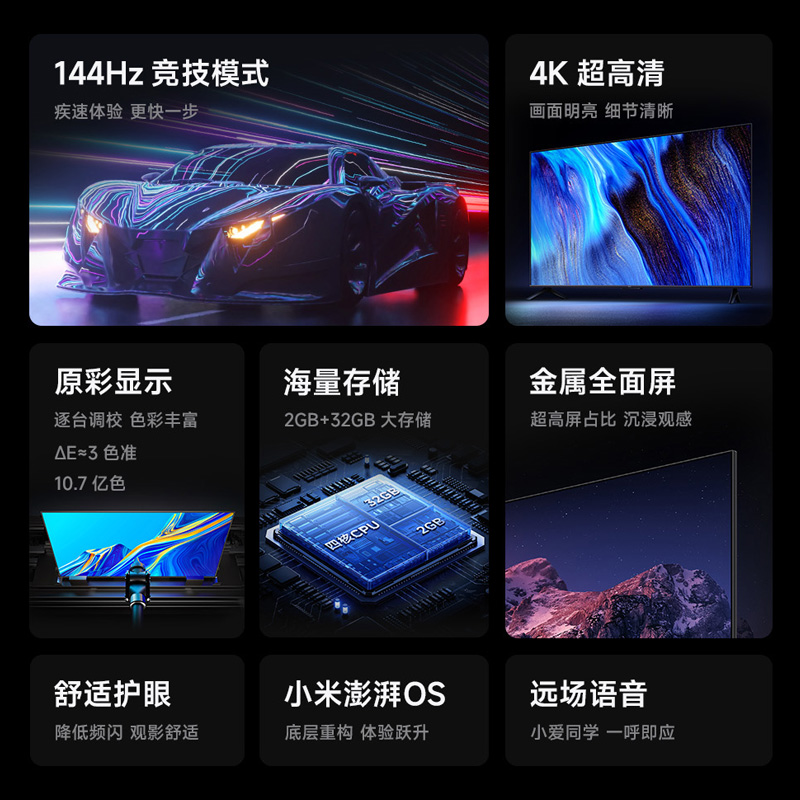 Xiaomi 小米 Redmi A65英寸2025款高清全面屏平板液晶电视 1869.15元