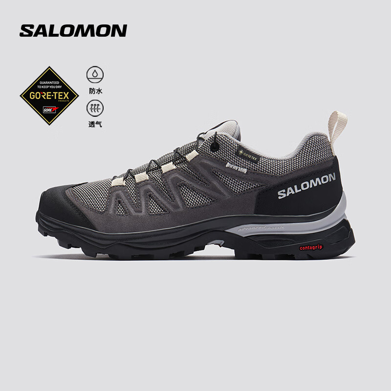 salomon 萨洛蒙 女款 户外运动防水透气稳定回弹登山徒步鞋 X WARD LEATHER GTX 868