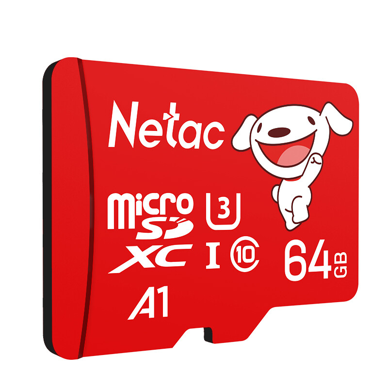 Netac 朗科 JOY Micro-SD存储卡 64GB（UHS-I、U3、A1） 18.8元