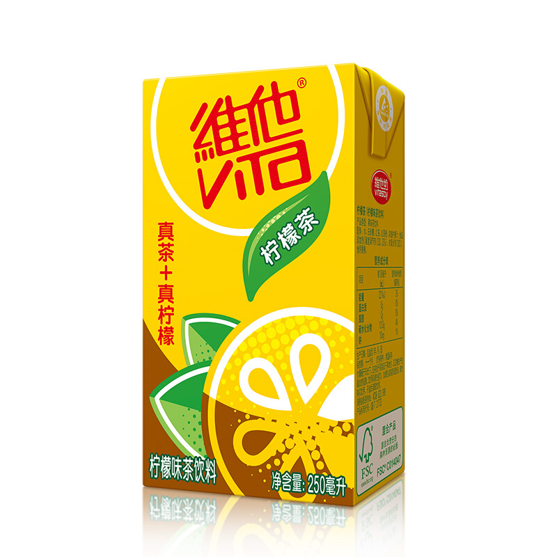 ViTa 维他 柠檬茶真茶加柠檬清爽夏季冰品饮料 柠檬茶 250ml*6盒 7元（需用券