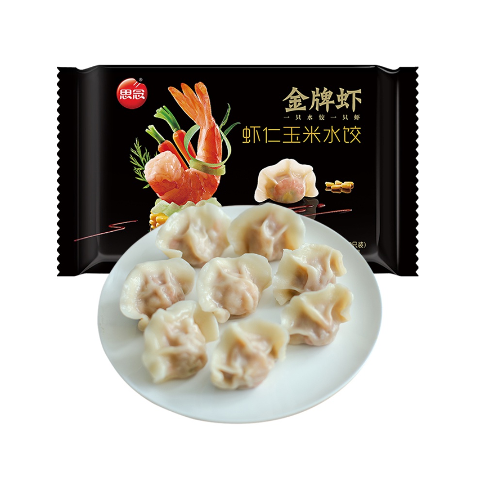 思念 金牌虾 虾仁玉米水饺 480g 19.4元（需买4件，需用券）