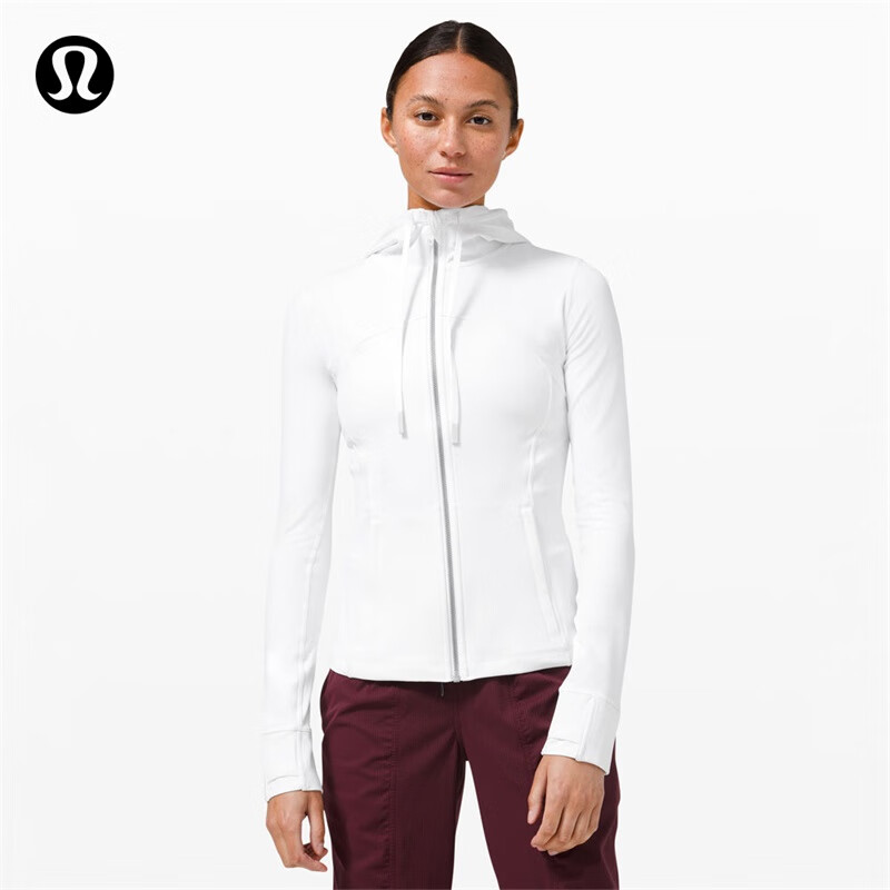 lululemon Define 女士连帽夹克 LW4BPES 修身 白色 1030元包邮（需用券）