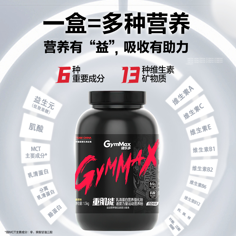 88VIP：健乐多 增肌乳清蛋白粉 1.5kg 163.6元