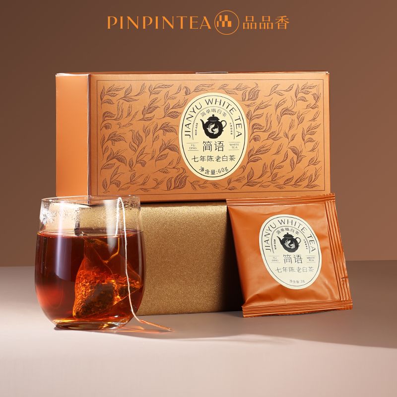 百亿补贴：PINPINTEA 品品香 白茶福鼎白茶七年陈老寿眉60g 2g*30袋 17.91元