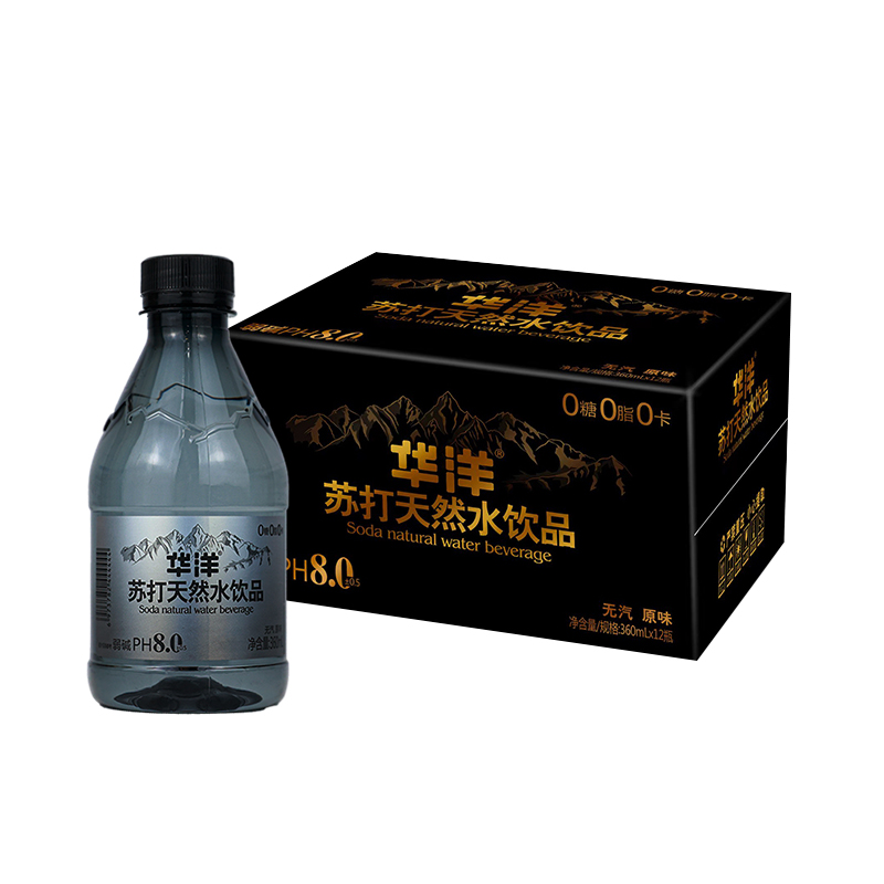 华洋 苏打天然水原味 360ml*12瓶 15.9元（需用券）