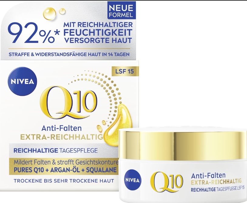 【含税直邮】NIVEA 妮维雅 Q10 抗皱额外丰富日间护理干性皮肤 SPF 到手约￥118