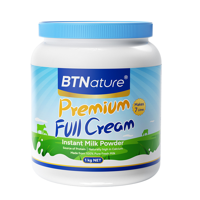 BTNature 澳洲 蓝胖子全脂脱脂牛奶粉1kg 58.5元（需用券）