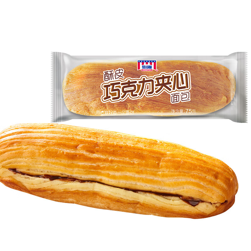 MANKATTAN 曼可顿 酥皮夹心面包 75g*10 22.9元包邮（PLUS会员到手22.35元）