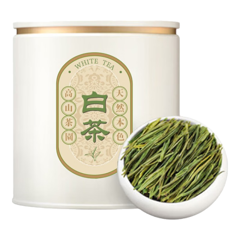 第一江南安吉绿茶白茶 特级 新茶 明前茶叶罐装 春茶 8.9元（需试用）