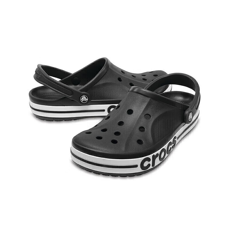 crocs 卡骆驰 贝雅卡骆班|205089 黑色/白色（部分断码） 129元（需用券）