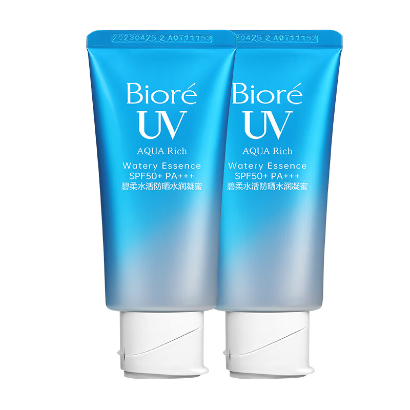 PLUS会员：Bioré 碧柔 水活防晒水感凝蜜 SPF50+ PA++++ 50g*2 62.23元包邮（单支31.11