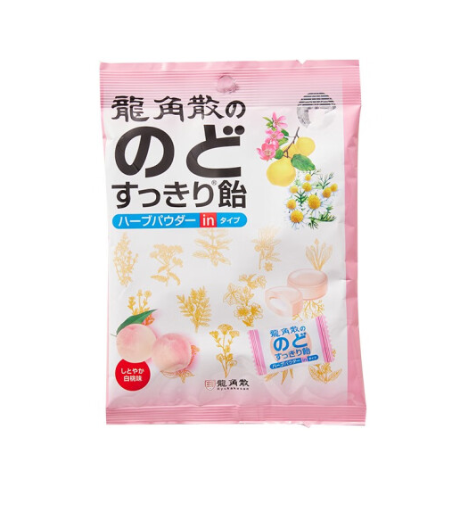 龍角散 水蜜桃味夹心润喉糖80g 轻咽利喉祛火 15.53元（需买3件，需用券）